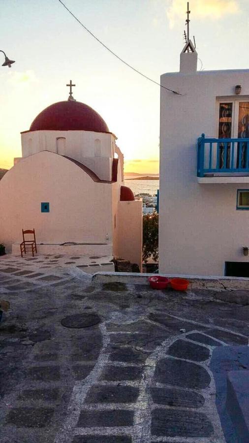 Traditional Split Level House In Mykonos Town Exterior foto